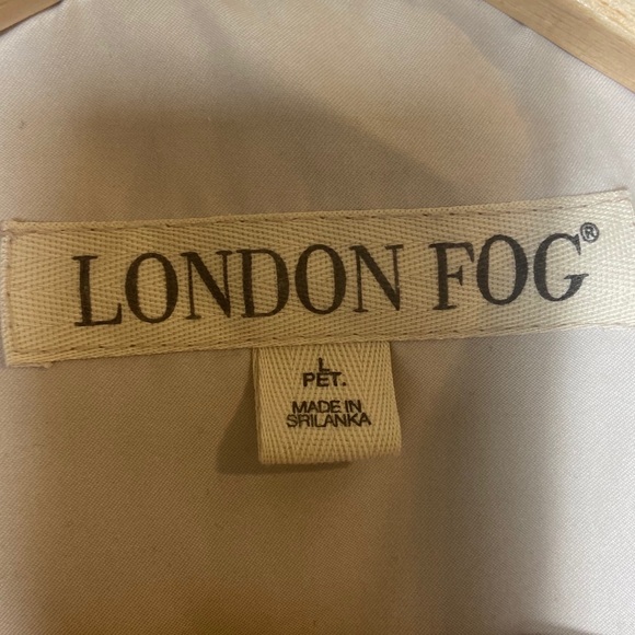 Vintage London Fog Zip Up Windbreaker Lg Petite - Picture 7 of 7